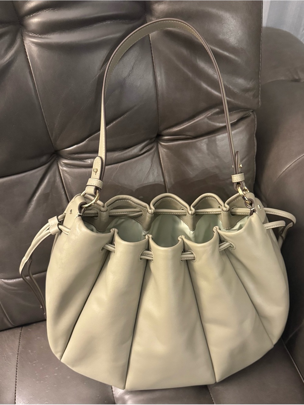 Kate Spade Oyster Shell Pinch Shoulder Bag